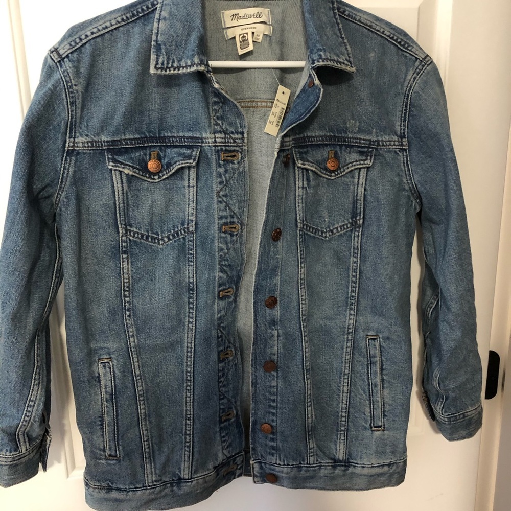 Madewell The Oversized Jean Jacket in Westend Wash